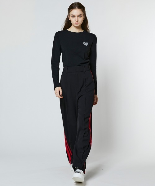 ESSENTIAL(エッセンシャル)の「ベアフライス アシンメトリーTシャツ(Tシャツ/カットソー・レディース・オフホワイト/ミント/ブラック・FREE)」の21枚目の写真