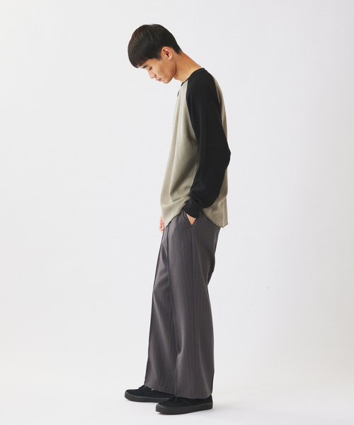Dickies（ディッキーズ）の「Dickies / ディッキーズ 別注 ピンタック ワイドスラックス（スラックス・メンズ・エンジ/ブラック/グレー・LARGE/MEDIUM）」の8枚目の写真