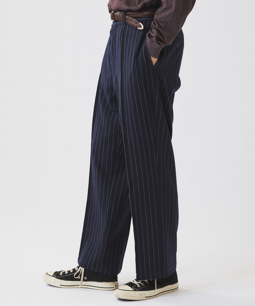 Dickies（ディッキーズ）の「Dickies / ディッキーズ 別注 ピンタック ワイドスラックス（スラックス・メンズ・エンジ/ブラック/グレー・LARGE/MEDIUM）」の22枚目の写真