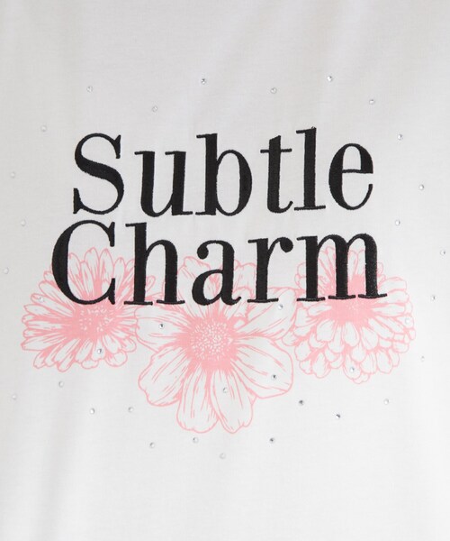 SHOO・LA・RUE(シューラルー)の「【ひんやり/S-LL】選べる4柄 デイリー使いにぴったりな 大人の頼れるTシャツ(Tシャツ/カットソー・レディース・チャコール/イエロー系その他/ホワイト系4/ホワイト系1/ブラウン系その他2/ホワイト・03/02/01/04)」の9枚目の写真