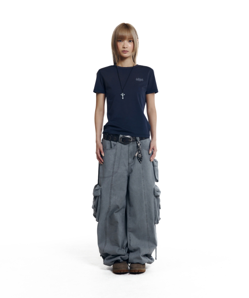 AAKAM(アーカム)の「Heavy Cargo Shirring Pants (Gray)(その他パンツ・レディース・その他・1/2)」の7枚目の写真