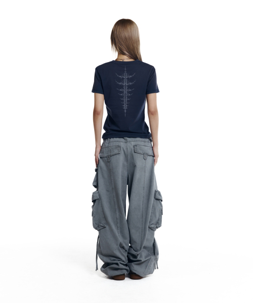 AAKAM(アーカム)の「Heavy Cargo Shirring Pants (Gray)(その他パンツ・レディース・その他・1/2)」の9枚目の写真