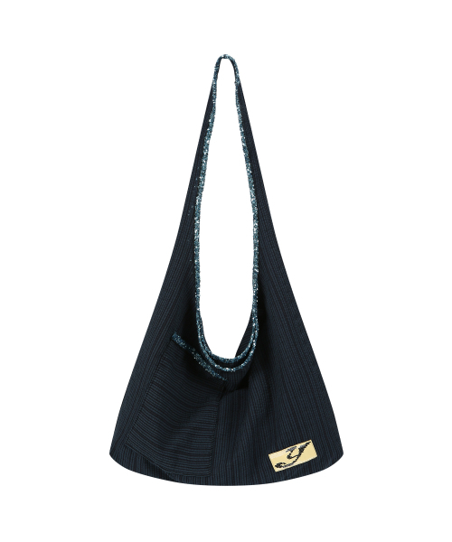 YEOMIMの「glitter bag (navy stripe)(ショルダーバッグ・レディース・その他・FREE)」の2枚目の写真
