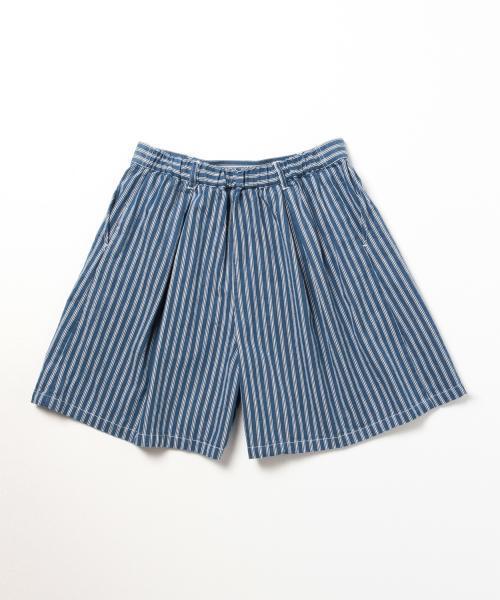 BEAMS BOY（ビームスボーイ）の「BEAMS BOY / ヒッコリー プリーツ ショーツ（その他パンツ・レディース・ブルー/ネイビー・ONE SIZE）」の9枚目の写真