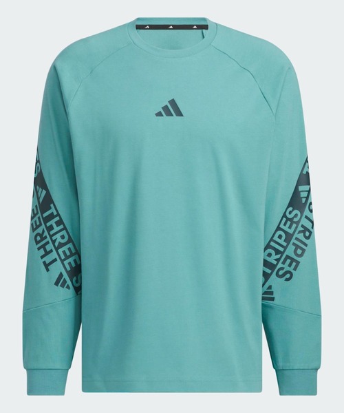 adidas（アディダス）の「ワーディング パック ルーズフィット 長袖Tシャツ / ロンT / アディダス adidas（Tシャツ/カットソー・メンズ・ブルー・X-LARGE/SMALL/MEDIUM/LARGE/3XL/XX-LARGE/X-SMALL）」の4枚目の写真