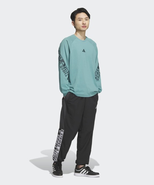 adidas（アディダス）の「ワーディング パック ルーズフィット 長袖Tシャツ / ロンT / アディダス adidas（Tシャツ/カットソー・メンズ・ブルー・X-LARGE/SMALL/MEDIUM/LARGE/3XL/XX-LARGE/X-SMALL）」の3枚目の写真