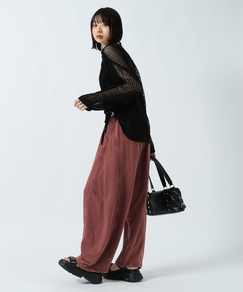 PAGEBOY(ページボーイ)の「ドロストメッシュニットプルオーバー(ニット/セーター・レディース・オフホワイト/ブラック・FREE)」の19枚目の写真