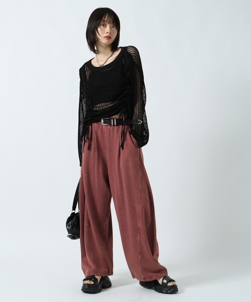 PAGEBOY(ページボーイ)の「ドロストメッシュニットプルオーバー(ニット/セーター・レディース・オフホワイト/ブラック・FREE)」の20枚目の写真