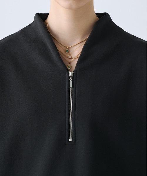 soerte(ソエルテ)の「Heavy Weight Nuance Half Zip Sweatshirt / ヘビーウェイトニュアンスハーフジップスウェット(スウェット・メンズ・グレー/ブルー/マスタード/ブラック・3/2/1)」の16枚目の写真