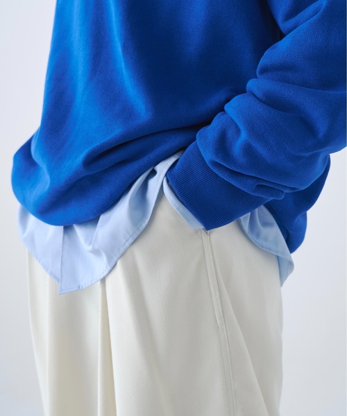 soerte(ソエルテ)の「Heavy Weight Nuance Half Zip Sweatshirt / ヘビーウェイトニュアンスハーフジップスウェット(スウェット・メンズ・グレー/ブルー/マスタード/ブラック・3/2/1)」の20枚目の写真