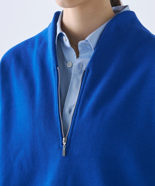 soerte(ソエルテ)の「Heavy Weight Nuance Half Zip Sweatshirt / ヘビーウェイトニュアンスハーフジップスウェット(スウェット・メンズ・グレー/ブルー/マスタード/ブラック・3/2/1)」の10枚目の写真