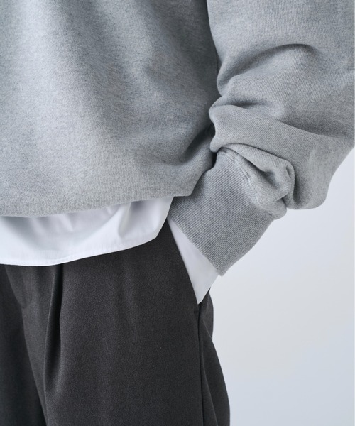 soerte(ソエルテ)の「Heavy Weight Nuance Half Zip Sweatshirt / ヘビーウェイトニュアンスハーフジップスウェット(スウェット・メンズ・グレー/ブルー/マスタード/ブラック・3/2/1)」の14枚目の写真