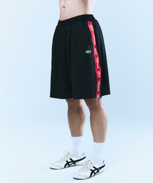 MIHAK（ミハク）の「レタリングテープトラックハーフパンツ（ブラック）（その他パンツ）」