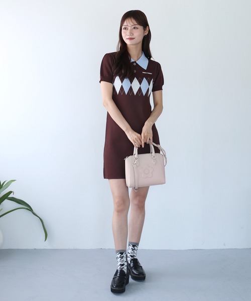 MARY QUANT(マリークワント)の「デイジーバックル 2WAYショルダー(ショルダーバッグ・レディース・ブラック/ライラックグレー・FREE)」の18枚目の写真