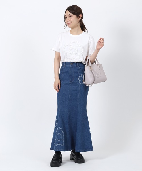 MARY QUANT(マリークワント)の「デイジーバックル 2WAYショルダー(ショルダーバッグ・レディース・ブラック/ライラックグレー・FREE)」の19枚目の写真