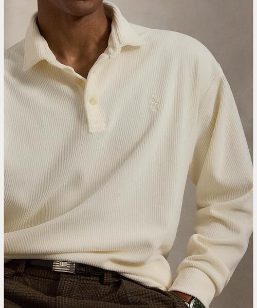 POLO RALPH LAUREN(ポロ ラルフ ローレン)の「リラックス フィット ニット コーデュロイ ポロシャツ(ポロシャツ・メンズ・ナチュラル・L/M/S/XL/XS)」の5枚目の写真