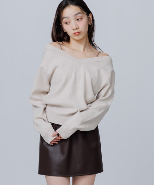 SENEE(セニー)の「tuck volume mini skirt(タックボリュームミニスカート)(スカート・レディース・ブラウン/ブラック・SMALL/MEDIUM)」の21枚目の写真