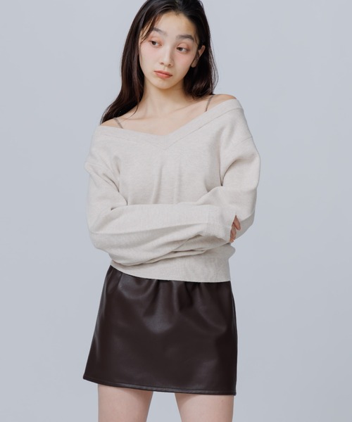 SENEE(セニー)の「tuck volume mini skirt(タックボリュームミニスカート)(スカート・レディース・ブラウン/ブラック・SMALL/MEDIUM)」の22枚目の写真