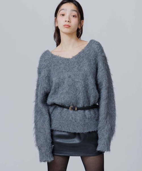 SENEE(セニー)の「tuck volume mini skirt(タックボリュームミニスカート)(スカート・レディース・ブラウン/ブラック・SMALL/MEDIUM)」の12枚目の写真