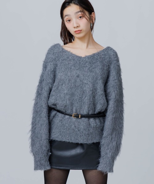 SENEE(セニー)の「tuck volume mini skirt(タックボリュームミニスカート)(スカート・レディース・ブラウン/ブラック・SMALL/MEDIUM)」の13枚目の写真
