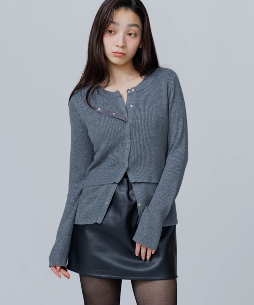 SENEE(セニー)の「tuck volume mini skirt(タックボリュームミニスカート)(スカート・レディース・ブラウン/ブラック・SMALL/MEDIUM)」の8枚目の写真