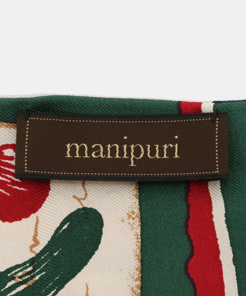 La TOTALITE(ラトータリテ)の「manipuri/マニプリ リバーシブル シルクタイスカーフ(ストール/ショール・レディース・ピンク/グリーン・FREE)」の5枚目の写真