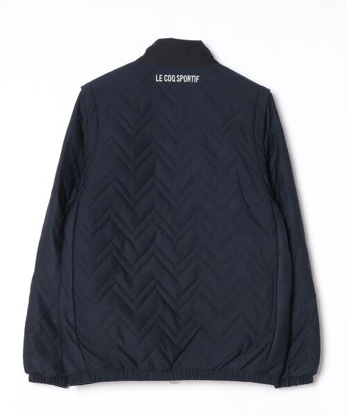 le coq sportif GOLF（ルコックスポルティフゴルフ）の「ルコックゴルフ　ヒートナビ中わたキルト2WAYブルゾン（ブルゾン・メンズ・レッド/ブラック/ネイビー・M/S/XXL/L/XL）」の4枚目の写真