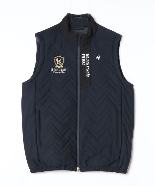 le coq sportif GOLF（ルコックスポルティフゴルフ）の「ルコックゴルフ　ヒートナビ中わたキルト2WAYブルゾン（ブルゾン・メンズ・レッド/ブラック/ネイビー・M/S/XXL/L/XL）」の5枚目の写真
