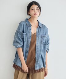 バイオ加工ヴィンテージデニムシャツ
