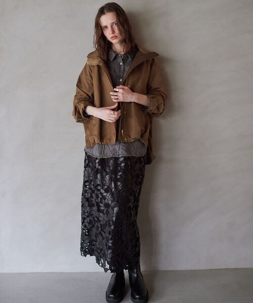 YECCA VECCA（イェッカヴェッカ）の「バイオ加工ヴィンテージデニムシャツ（シャツ/ブラウス・レディース・グレー/インディゴブルー・FREE）」の17枚目の写真