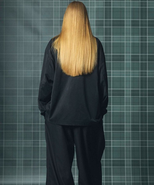MAISON SPECIAL(メゾンスペシャル)の「《UNISEX》フィブリルキュプラプライムオーバーロングスリーブTシャツ/Fibrillated Cupro Prime-Over Long-sleeved T-shirt【MAISON SPECIAL/メゾンスペシャル】(Tシャツ/カットソー・メンズ・ブラック/ネイビー・1/2/0)」の7枚目の写真