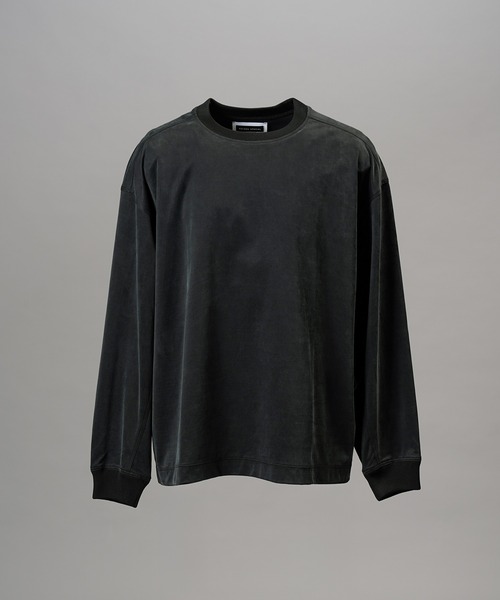 MAISON SPECIAL(メゾンスペシャル)の「《UNISEX》フィブリルキュプラプライムオーバーロングスリーブTシャツ/Fibrillated Cupro Prime-Over Long-sleeved T-shirt【MAISON SPECIAL/メゾンスペシャル】(Tシャツ/カットソー・メンズ・ブラック/ネイビー・1/2/0)」の11枚目の写真