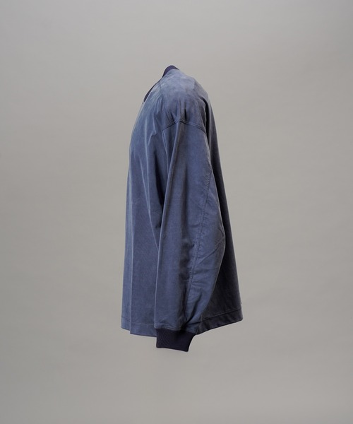 MAISON SPECIAL(メゾンスペシャル)の「《UNISEX》フィブリルキュプラプライムオーバーロングスリーブTシャツ/Fibrillated Cupro Prime-Over Long-sleeved T-shirt【MAISON SPECIAL/メゾンスペシャル】(Tシャツ/カットソー・メンズ・ブラック/ネイビー・1/2/0)」の13枚目の写真