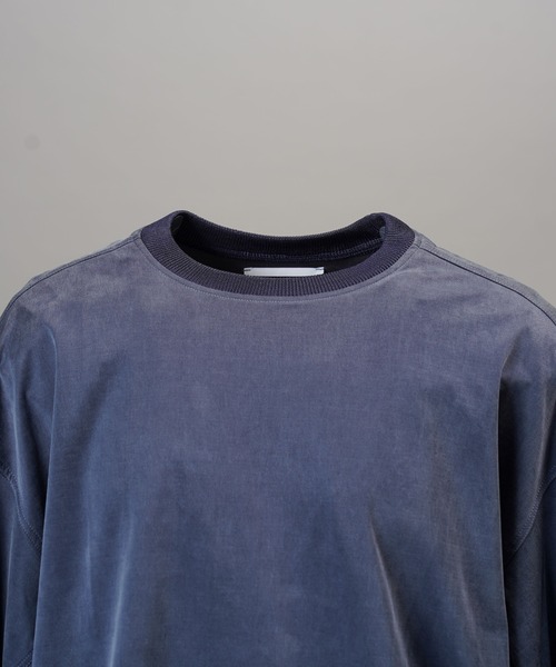 MAISON SPECIAL(メゾンスペシャル)の「《UNISEX》フィブリルキュプラプライムオーバーロングスリーブTシャツ/Fibrillated Cupro Prime-Over Long-sleeved T-shirt【MAISON SPECIAL/メゾンスペシャル】(Tシャツ/カットソー・メンズ・ブラック/ネイビー・1/2/0)」の15枚目の写真