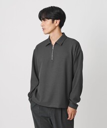 FUSION TWILL ハーフジップ カットソー UVカット タテヨコストレッチ