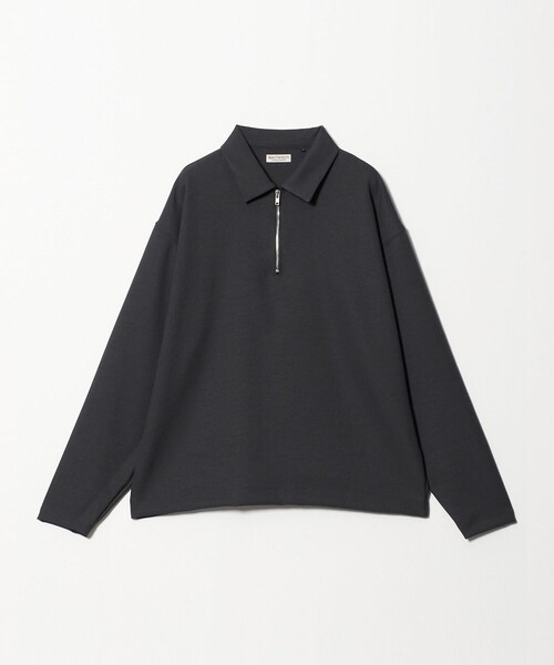 BEAUTY&YOUTH UNITED ARROWS(ビューティーアンドユースユナイテッドアローズ)の「FUSION TWILL ハーフジップ カットソー UVカット タテヨコストレッチ(Tシャツ/カットソー・メンズ・ホワイト/ダークグレー・L/M/S/XL)」の6枚目の写真