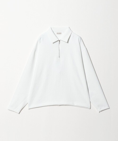 BEAUTY&YOUTH UNITED ARROWS(ビューティーアンドユースユナイテッドアローズ)の「FUSION TWILL ハーフジップ カットソー UVカット タテヨコストレッチ(Tシャツ/カットソー・メンズ・ホワイト/ダークグレー・L/M/S/XL)」の12枚目の写真