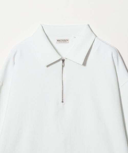 BEAUTY&YOUTH UNITED ARROWS(ビューティーアンドユースユナイテッドアローズ)の「FUSION TWILL ハーフジップ カットソー UVカット タテヨコストレッチ(Tシャツ/カットソー・メンズ・ホワイト/ダークグレー・L/M/S/XL)」の13枚目の写真
