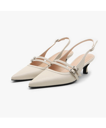 ルシエ バックルストラップスリングバックヒール (5cm)