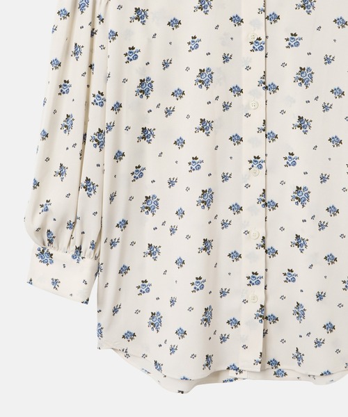 LE CIEL BLEU(ルシェルブルー)の「フローラルダブルボタンブラウス / Floral Double Button Blouse(シャツ/ブラウス・レディース・ブラック/ホワイト・36)」の7枚目の写真