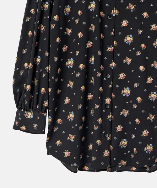 LE CIEL BLEU(ルシェルブルー)の「フローラルダブルボタンブラウス / Floral Double Button Blouse(シャツ/ブラウス・レディース・ブラック/ホワイト・36)」の12枚目の写真