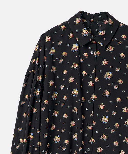 LE CIEL BLEU(ルシェルブルー)の「フローラルダブルボタンブラウス / Floral Double Button Blouse(シャツ/ブラウス・レディース・ブラック/ホワイト・36)」の11枚目の写真