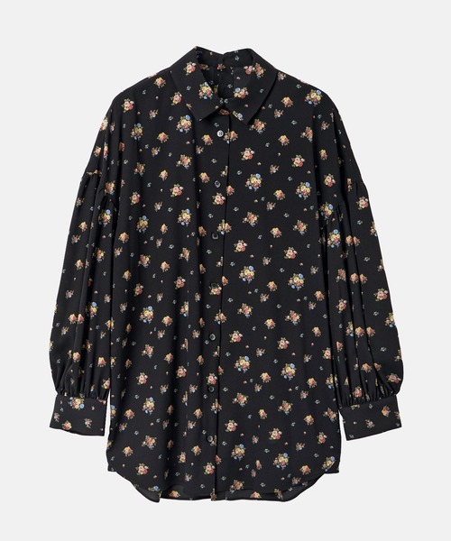LE CIEL BLEU(ルシェルブルー)の「フローラルダブルボタンブラウス / Floral Double Button Blouse(シャツ/ブラウス・レディース・ブラック/ホワイト・36)」の10枚目の写真