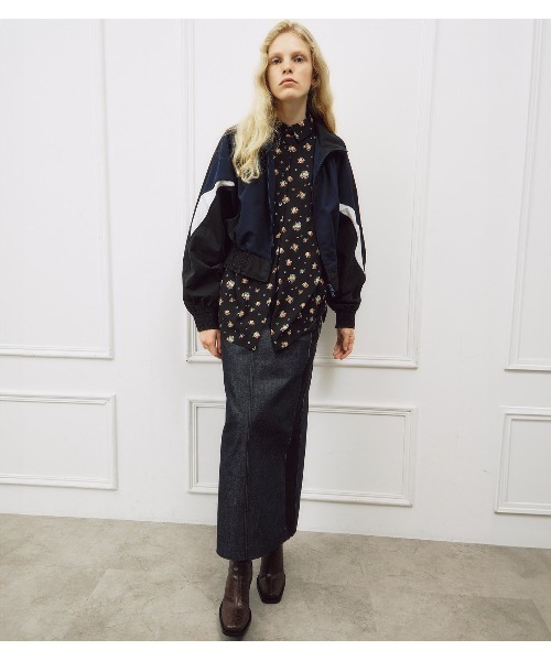 LE CIEL BLEU(ルシェルブルー)の「フローラルダブルボタンブラウス / Floral Double Button Blouse(シャツ/ブラウス・レディース・ブラック/ホワイト・36)」の19枚目の写真