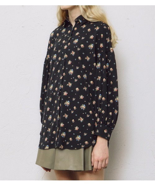 LE CIEL BLEU(ルシェルブルー)の「フローラルダブルボタンブラウス / Floral Double Button Blouse(シャツ/ブラウス・レディース・ブラック/ホワイト・36)」の20枚目の写真
