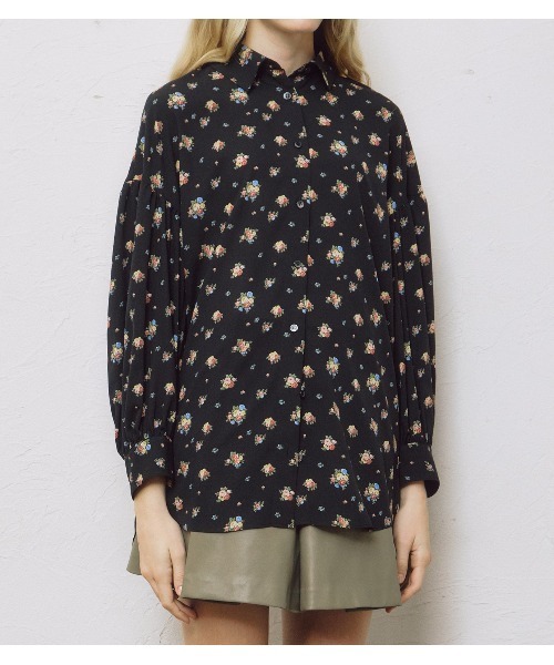 LE CIEL BLEU(ルシェルブルー)の「フローラルダブルボタンブラウス / Floral Double Button Blouse(シャツ/ブラウス・レディース・ブラック/ホワイト・36)」の21枚目の写真