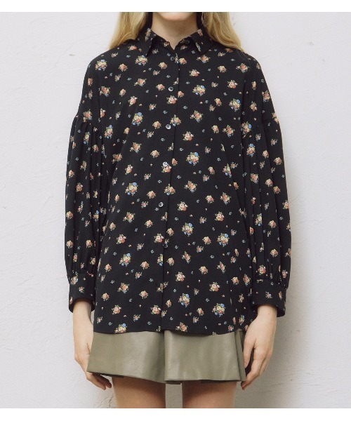 LE CIEL BLEU(ルシェルブルー)の「フローラルダブルボタンブラウス / Floral Double Button Blouse(シャツ/ブラウス・レディース・ブラック/ホワイト・36)」の22枚目の写真