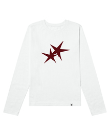 [ODNR UNISEックス]ツインズスター ロングスリーブ長袖Tシャツ_3カラー