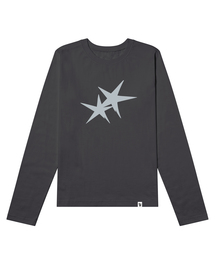 [ODNR UNISEックス]ツインズスター ロングスリーブ長袖Tシャツ_3カラー