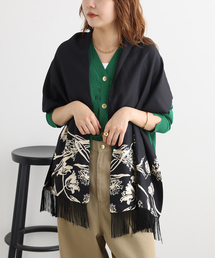 journal standard L'essage（ジャーナルスタンダードレサージュ）の「AENEIS/エネス Nostalgia FLowers Fringed Silk Scarf スカーフ（バンダナ/スカーフ）」